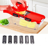 Mandoline Slicer Nicer Fatiador Cortador De Legumes 6 Em 1