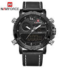 Relógio Masculino NAVIFORCE 9134 Esportivo Militar Pulseira Couro