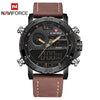 Relógio Masculino NAVIFORCE 9134 Esportivo Militar Pulseira Couro