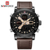 Relógio Masculino NAVIFORCE 9132 esportivo Militar pulseira de couro.