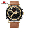 Relógio Masculino NAVIFORCE 9132 esportivo Militar pulseira de couro.