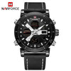 Relógio Masculino NAVIFORCE 9132 esportivo Militar pulseira de couro.