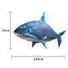 Remote Control Shark Toys Air Swimming Fish RC Animal Toy Infrared RC Flying Air Balloons Clown Fish Toy Gifts Party Decoration